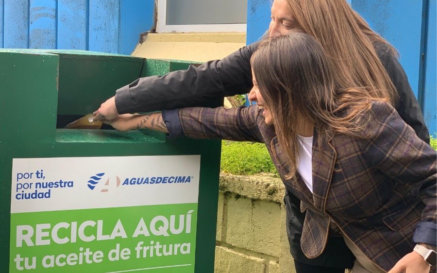 Municipio y Aguas Décima implementan nuevo punto de reciclaje de aceites domésticos